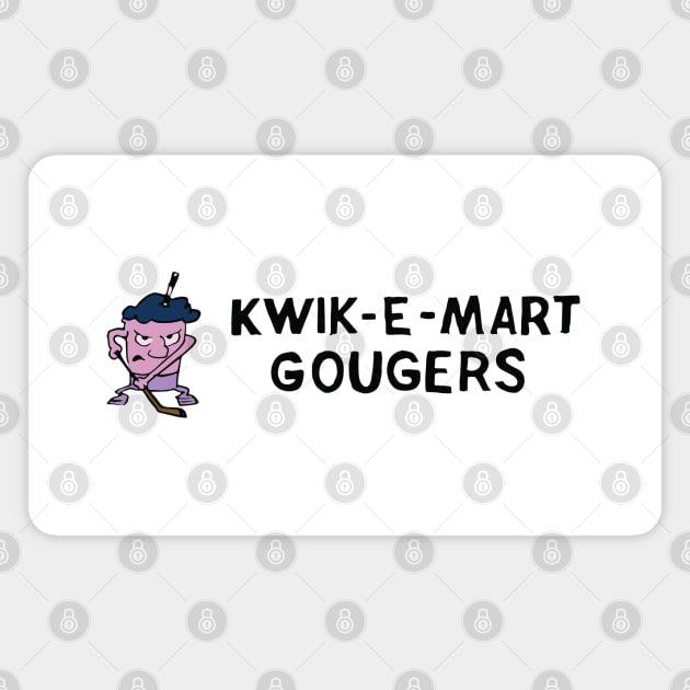 Kwik-E-Mart Gougers Magnet by saintpetty